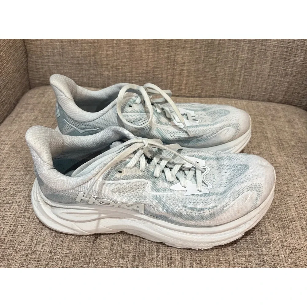 Hoka Clifton 9 Women Running Shoes 8B Day Dream Ice Water 1162031-DTDR